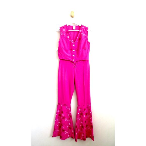 Spirit Halloween Barbie Movie Cowgirl Outfit Costume Hot Pink Adult SZ S - Picture 4 of 9